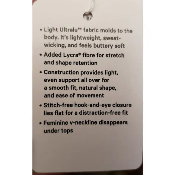 Lululemon Black Beige Like Nothing Lace Bra 32D