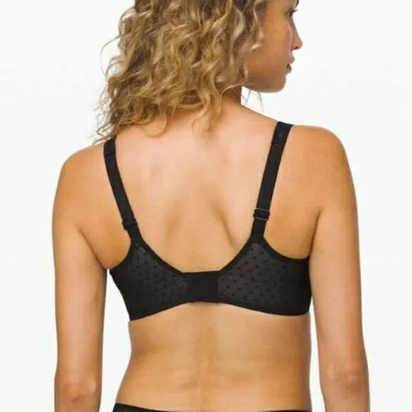 Lululemon Black Beige Like Nothing Lace Bra 32D