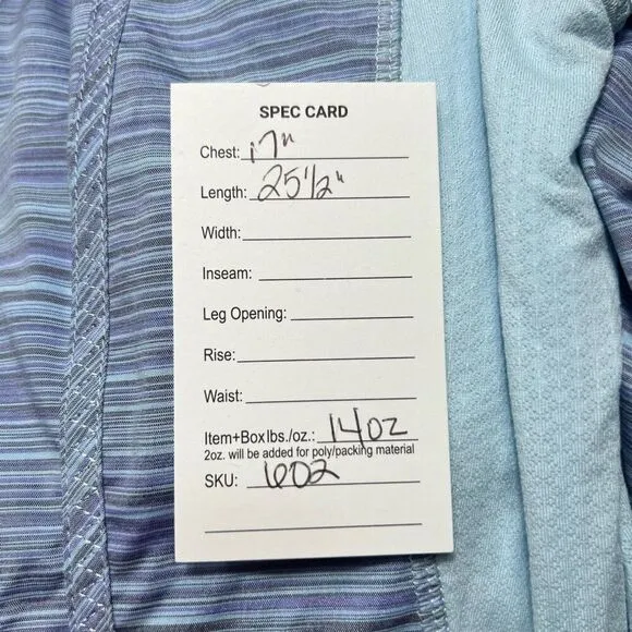 Lululemon Hooded Make A Break Jacket Twisted Stripe Caspian Blue Size 6