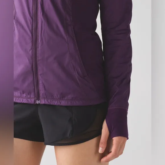 Lululemon‎ Rush Hour Jacket Darkest Magenta Size 6