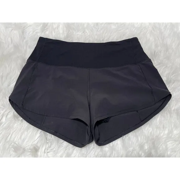 Lululemon Speed Up Short 2.5&quot; Black Size 6