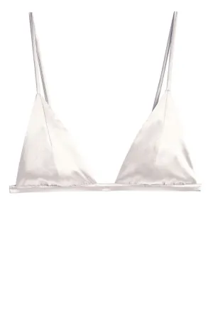 Luxe Ivory Silk Triangle Bra