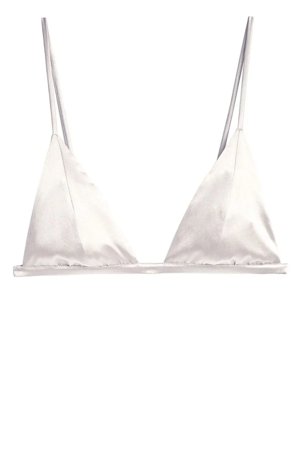 Luxe Ivory Silk Triangle Bra