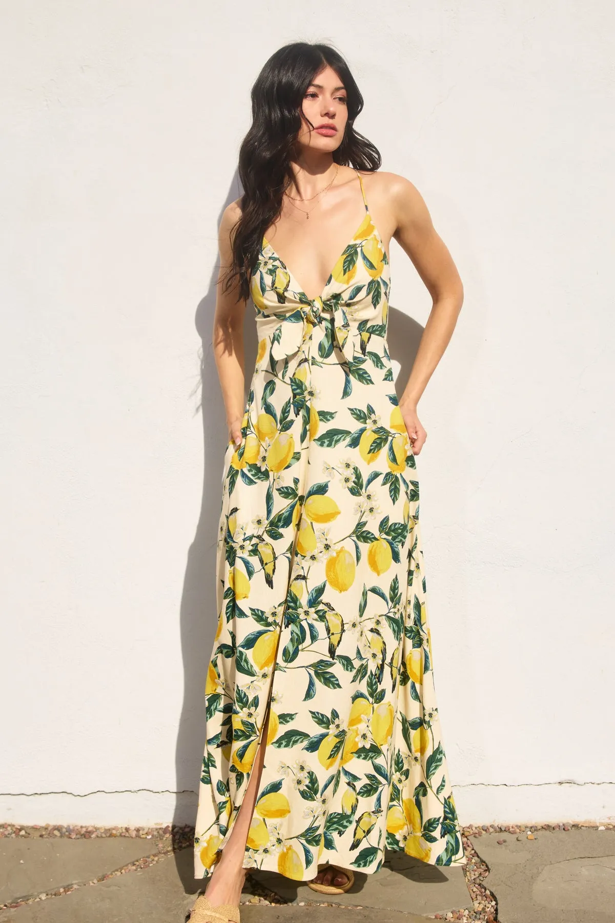 Lydia Knot Front Maxi Dress