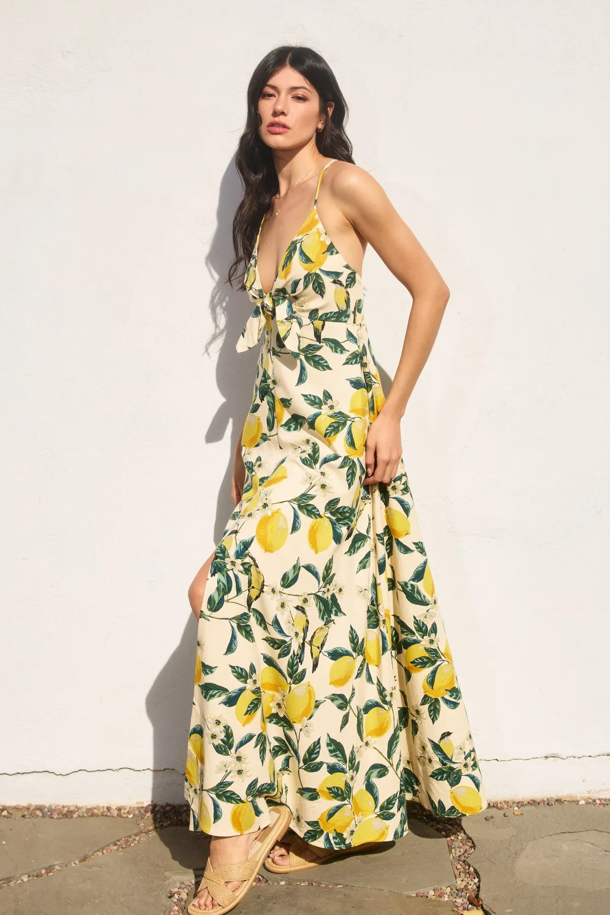 Lydia Knot Front Maxi Dress