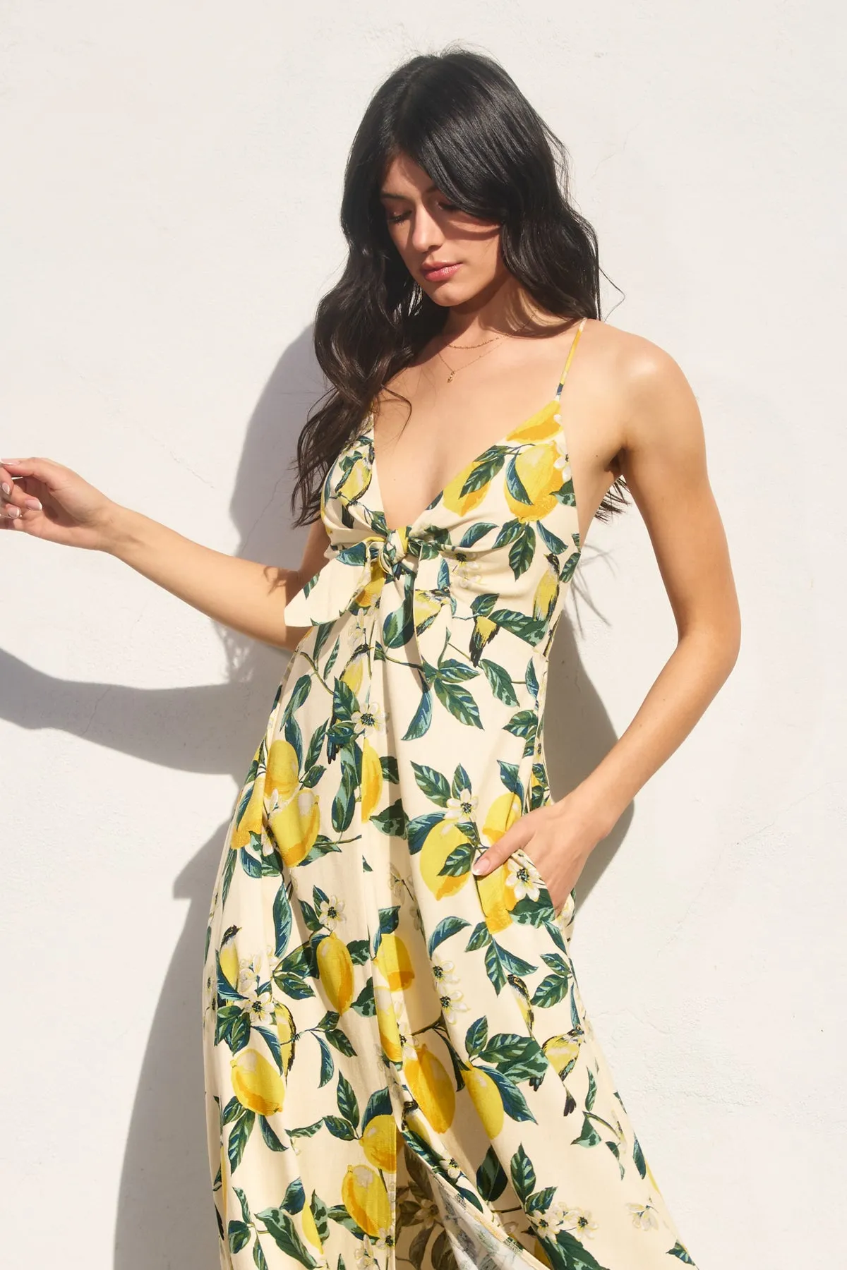 Lydia Knot Front Maxi Dress