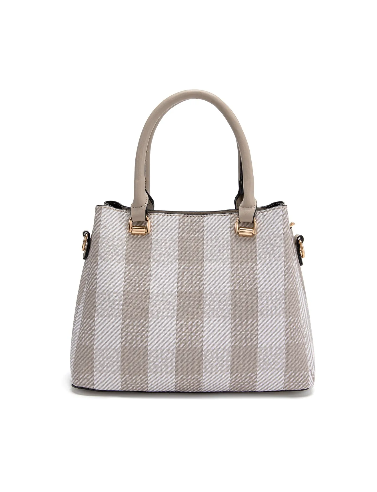 MACKENNA VEGAN TRIPLE COMPARTMENT BAG- XB-2343-BEI
