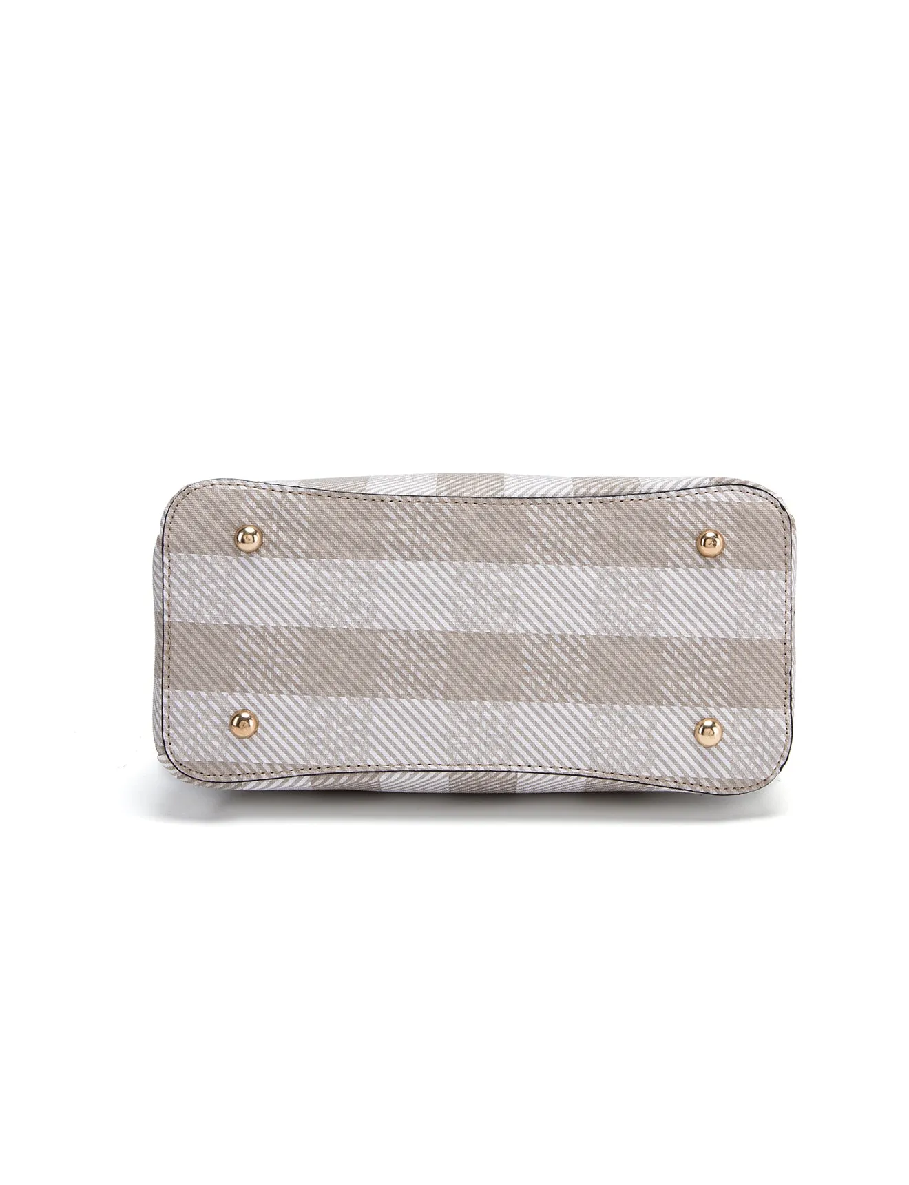MACKENNA VEGAN TRIPLE COMPARTMENT BAG- XB-2343-BEI