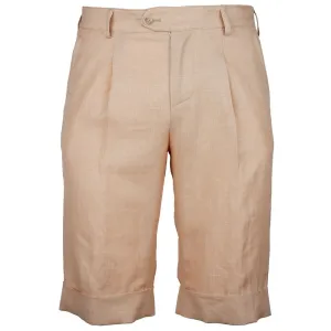Made in Italy Beige Linen Short