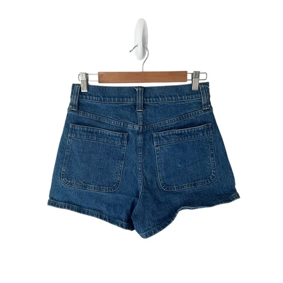Madewell - Denim Zip-Pocket Blue Shorts Sz 28