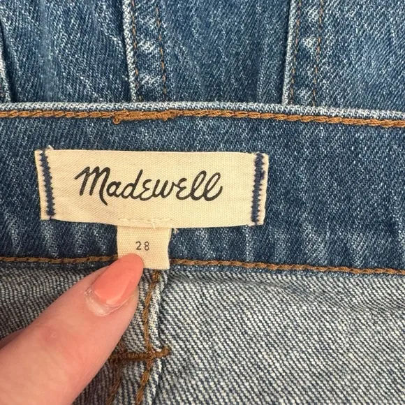 Madewell - Denim Zip-Pocket Blue Shorts Sz 28