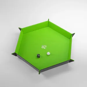 Magnetic Dice Tray Hexagonal Black/Green