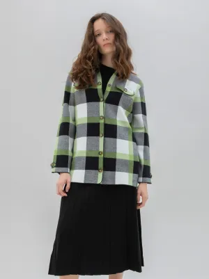 Marble Ladies OVERSHIRT Black/Green