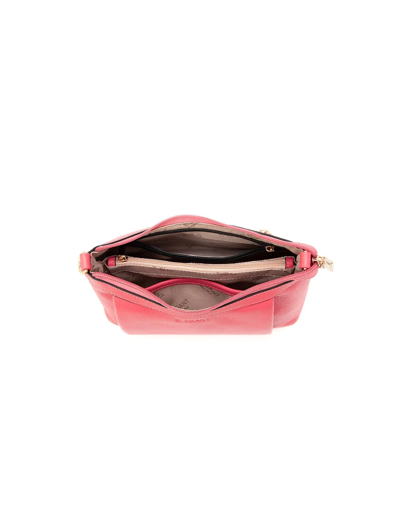 MARCIA LEATHER XBODY BAG-E1-0830-PEACH