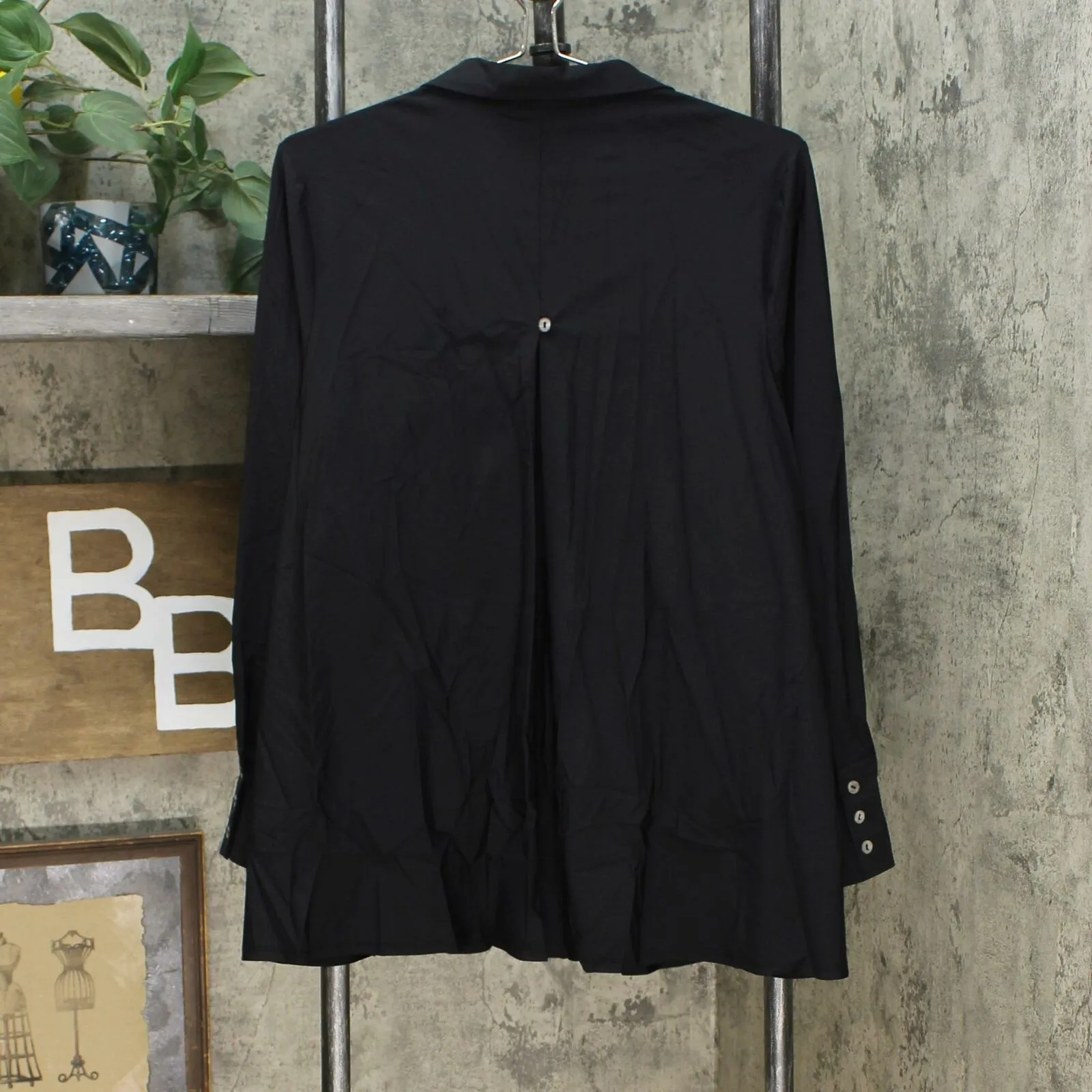 MarlaWynne Women's Button Up Stretch Shirt Jacket