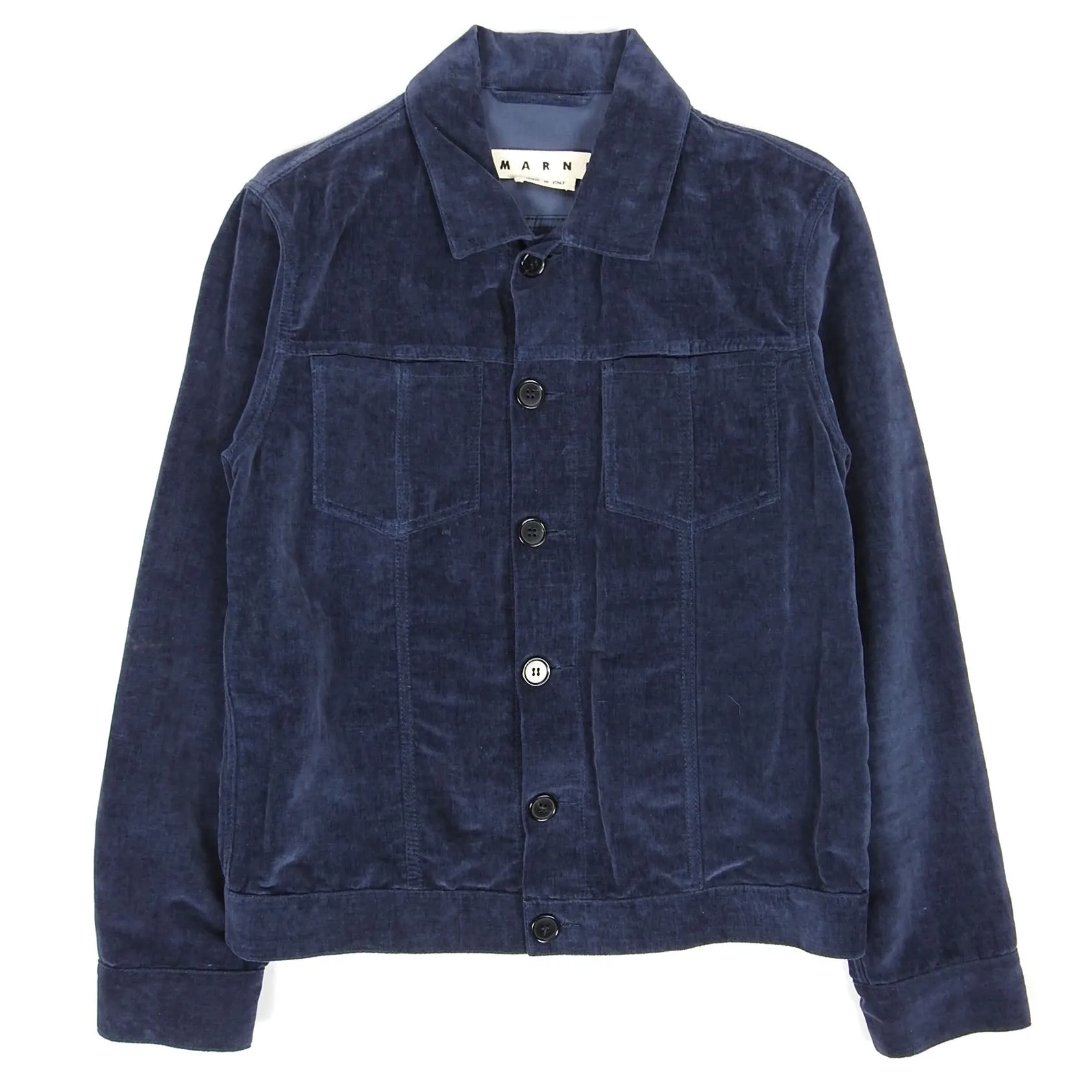 Marni Brushed Cotton Trucker Jacket Size 48