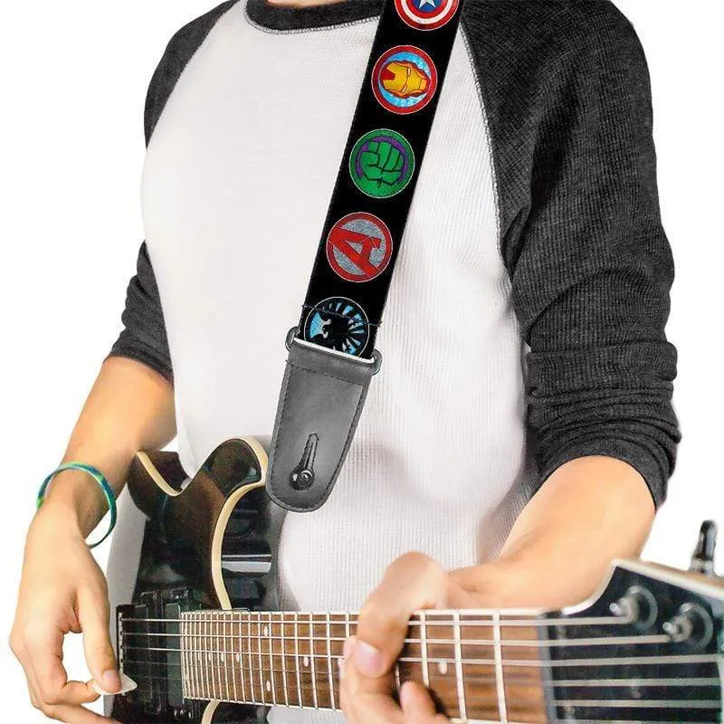 Marvel Avengers Logo Guitar Strap by Buckle Down