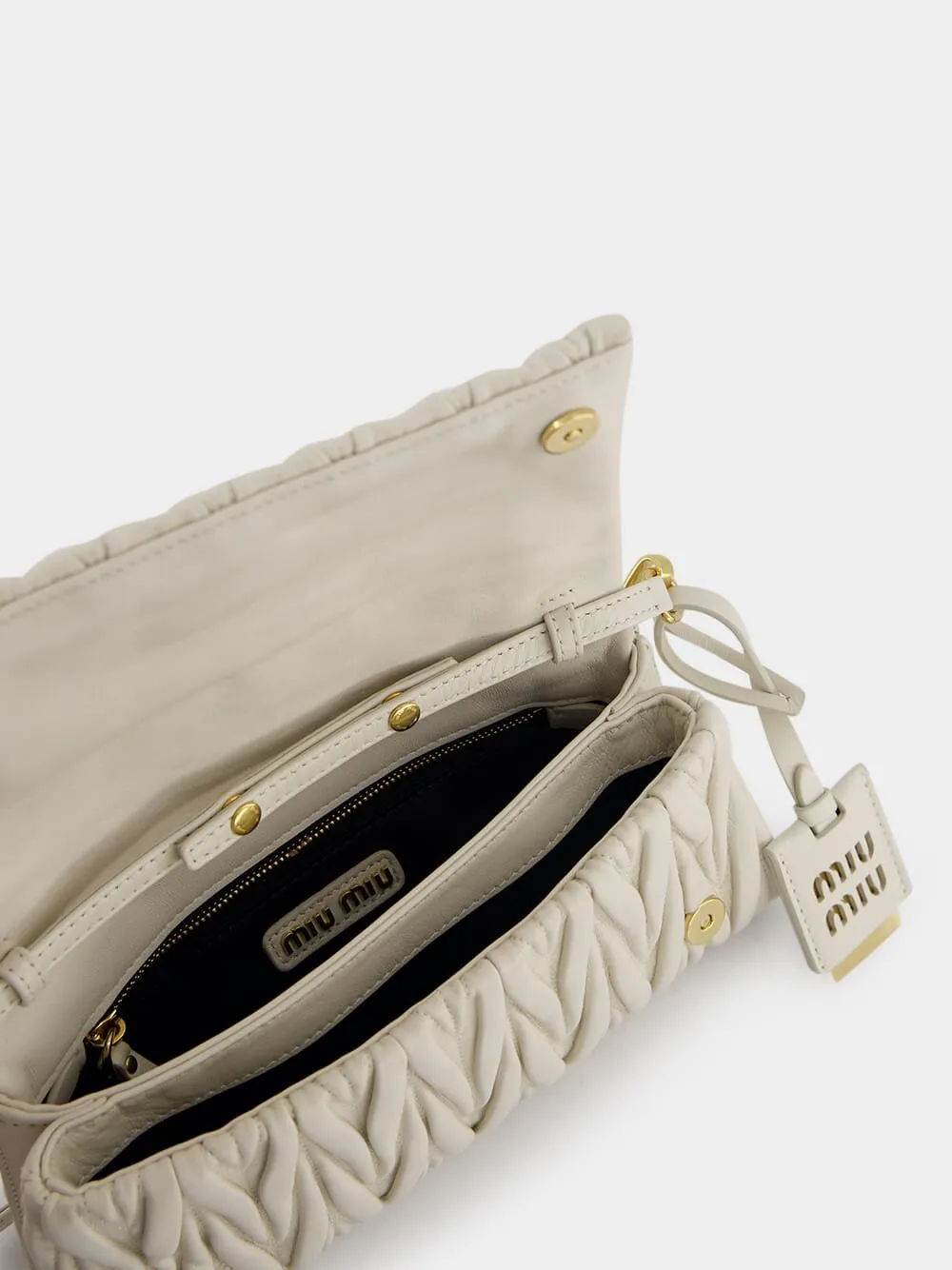 Matelassé Nappa Leather Shoulder Bag