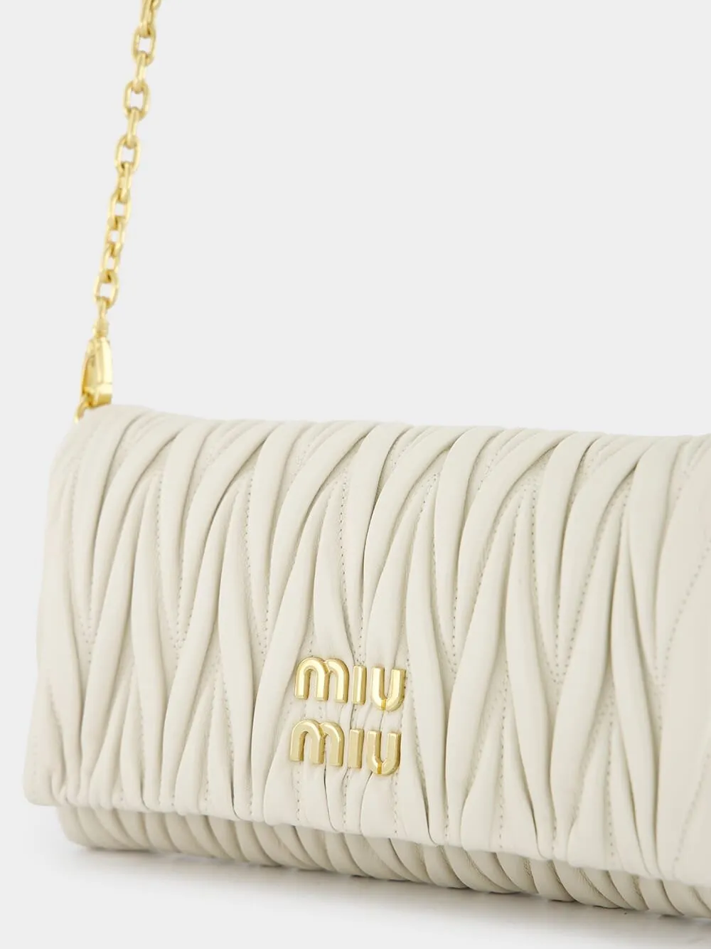 Matelassé Nappa Leather Shoulder Bag