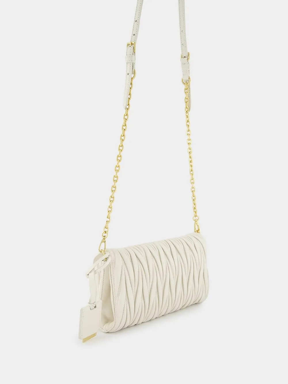 Matelassé Nappa Leather Shoulder Bag