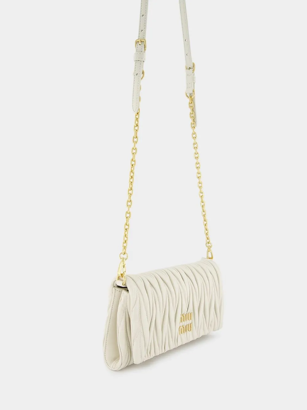 Matelassé Nappa Leather Shoulder Bag