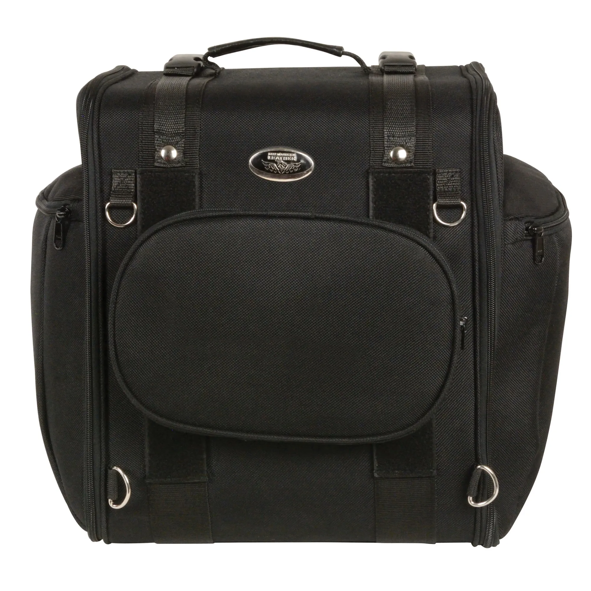 Medium Textile Back Rest Sissy Bar Rack Bag (14X16X11)