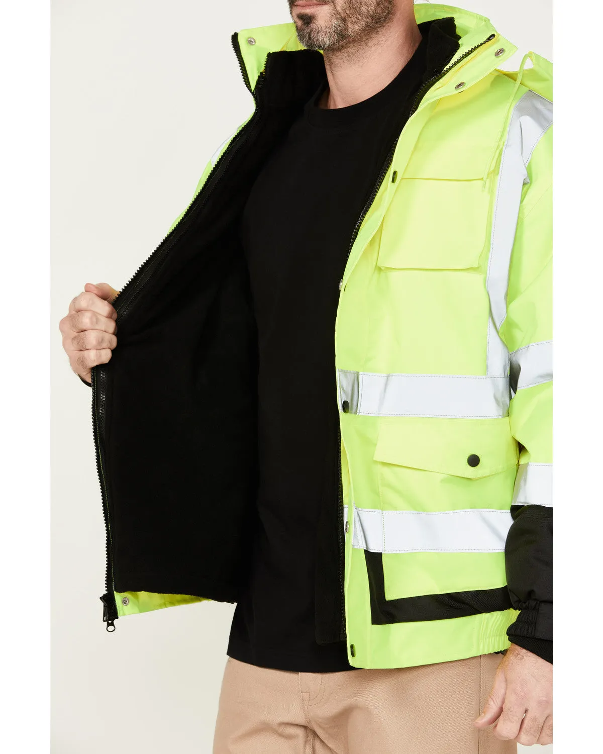 Men's 3-in-1 High Visibility Bomber Jacket