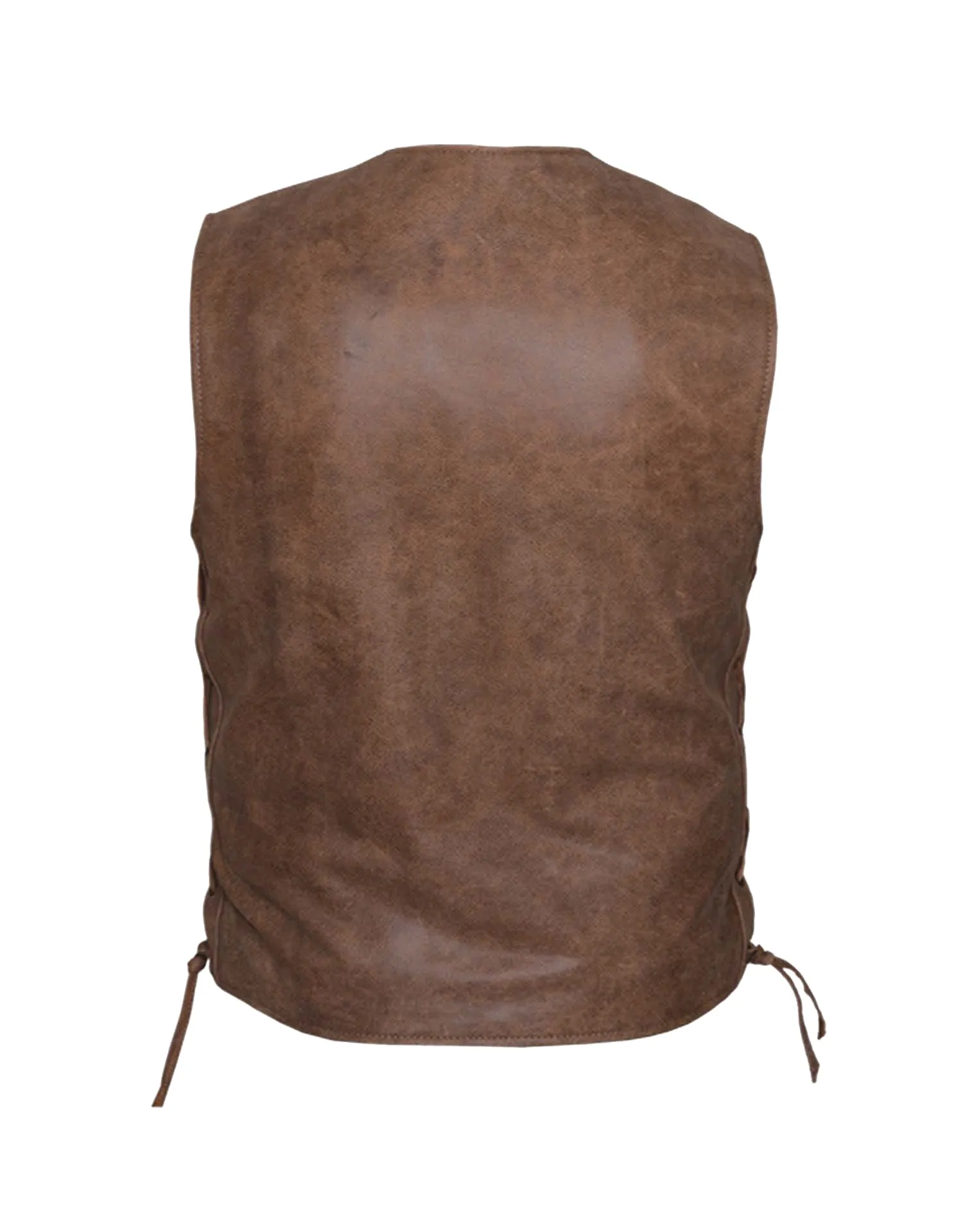 Men's Arizona Brown Motorcycle Vest