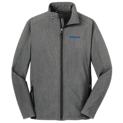 Men's Core Soft Shell Jacket-Pearl Grey Heather