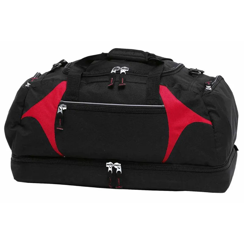 Miami Express Overnight Sports Bag (Black / Red)