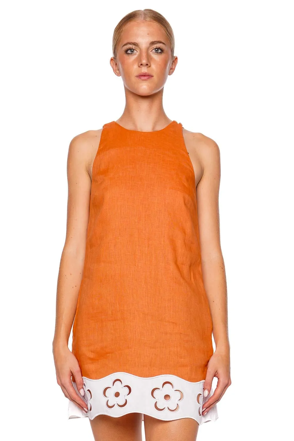 Mika Sleeveless Linen Mini Dress