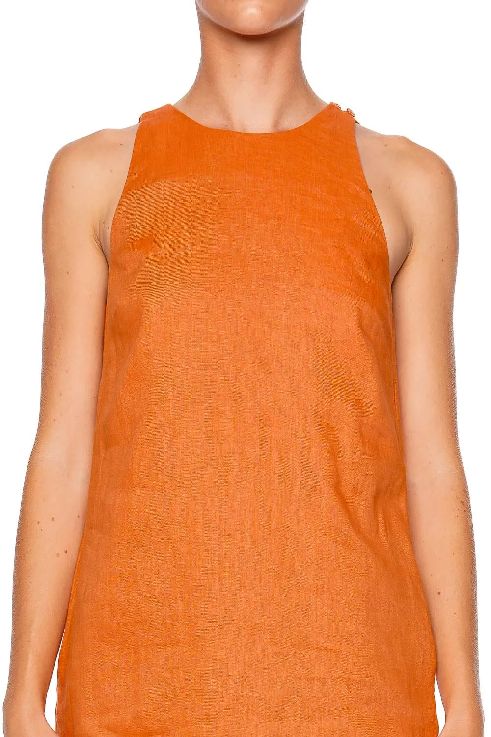 Mika Sleeveless Linen Mini Dress