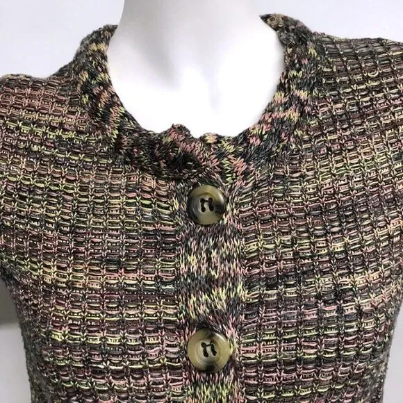 MISSONI M Cardigan Sweater 28&quot; Long Pockets XS S 4