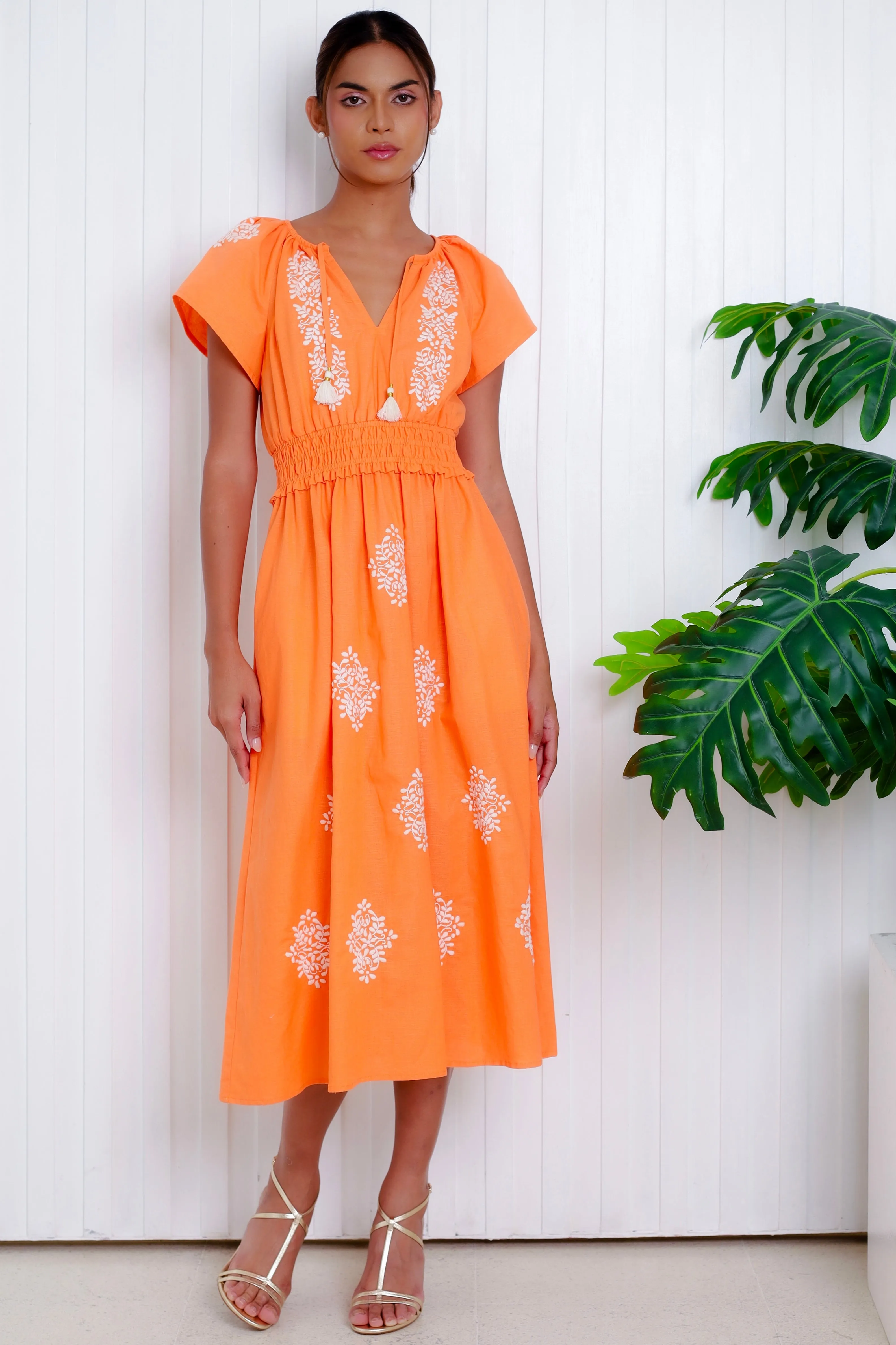Monty Dress, Papaya