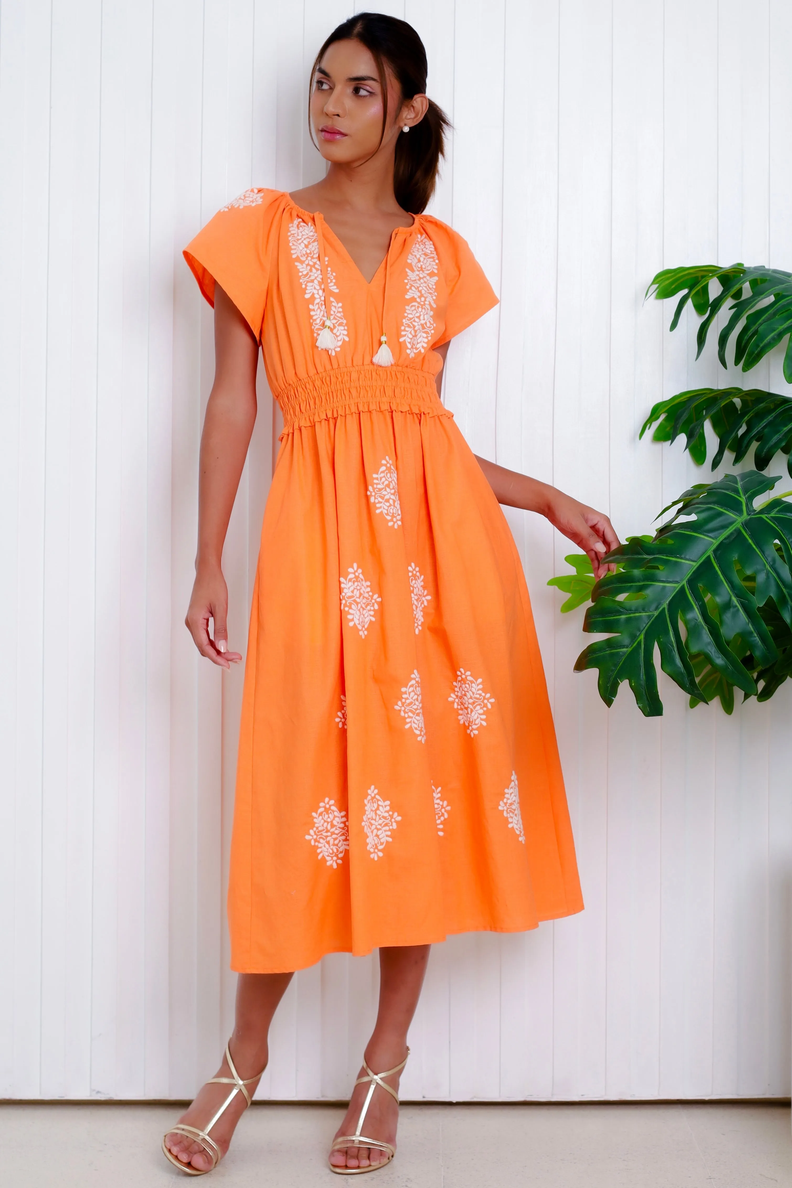Monty Dress, Papaya