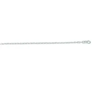 Mountz Collection 18" Diamond Cut Cable Link Chain in 14K White Gold