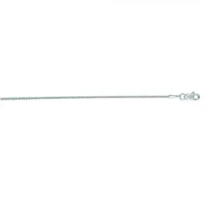 Mountz Collection 24" Round Wheat Chain in 14K White Gold