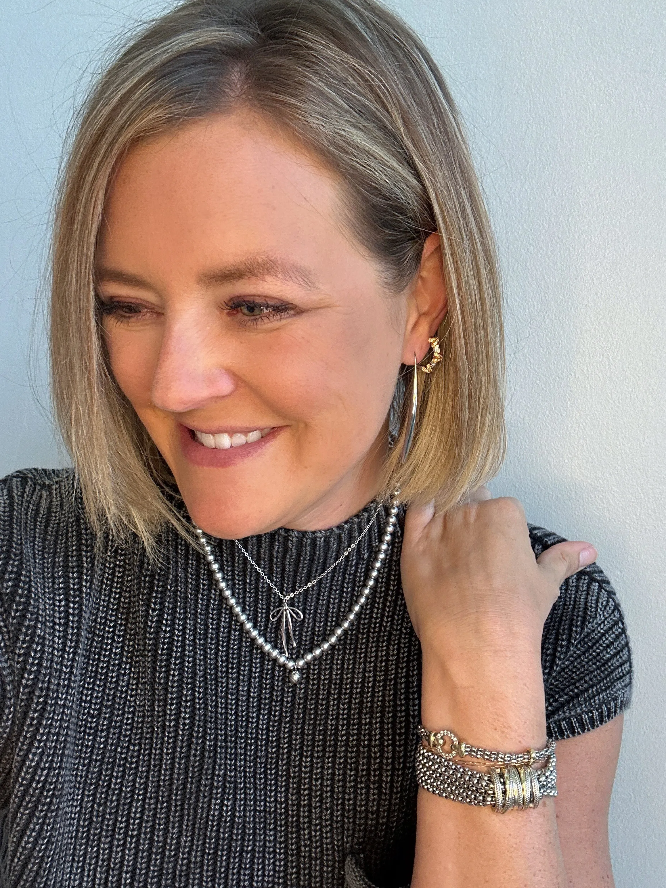 Multi Silver Strand Bracelet
