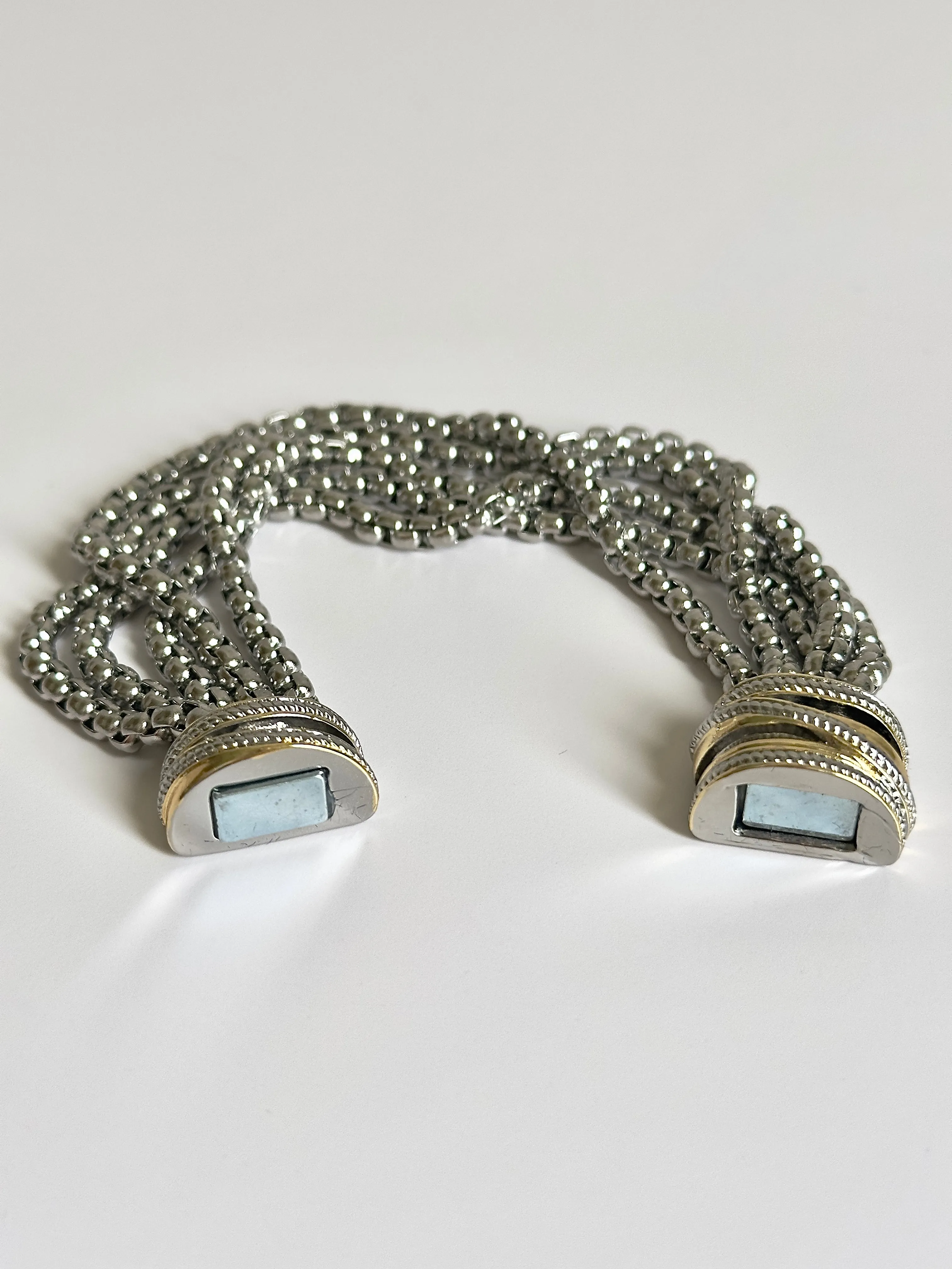 Multi Silver Strand Bracelet