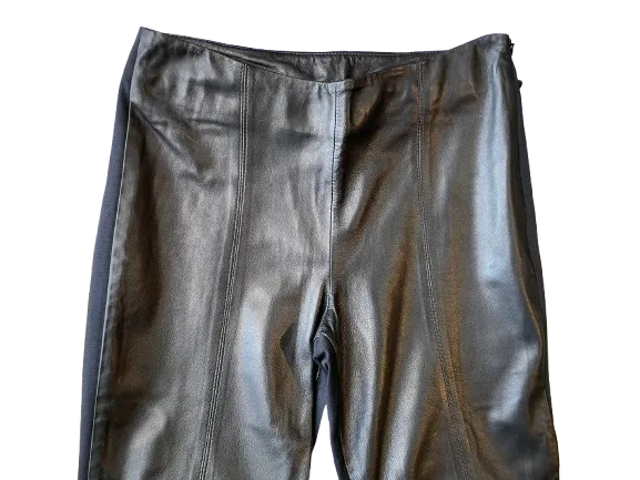 Neto Black Leather Pants