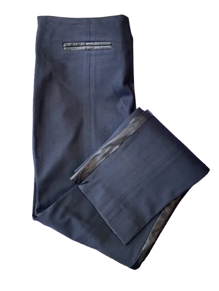 Neto Black Leather Pants
