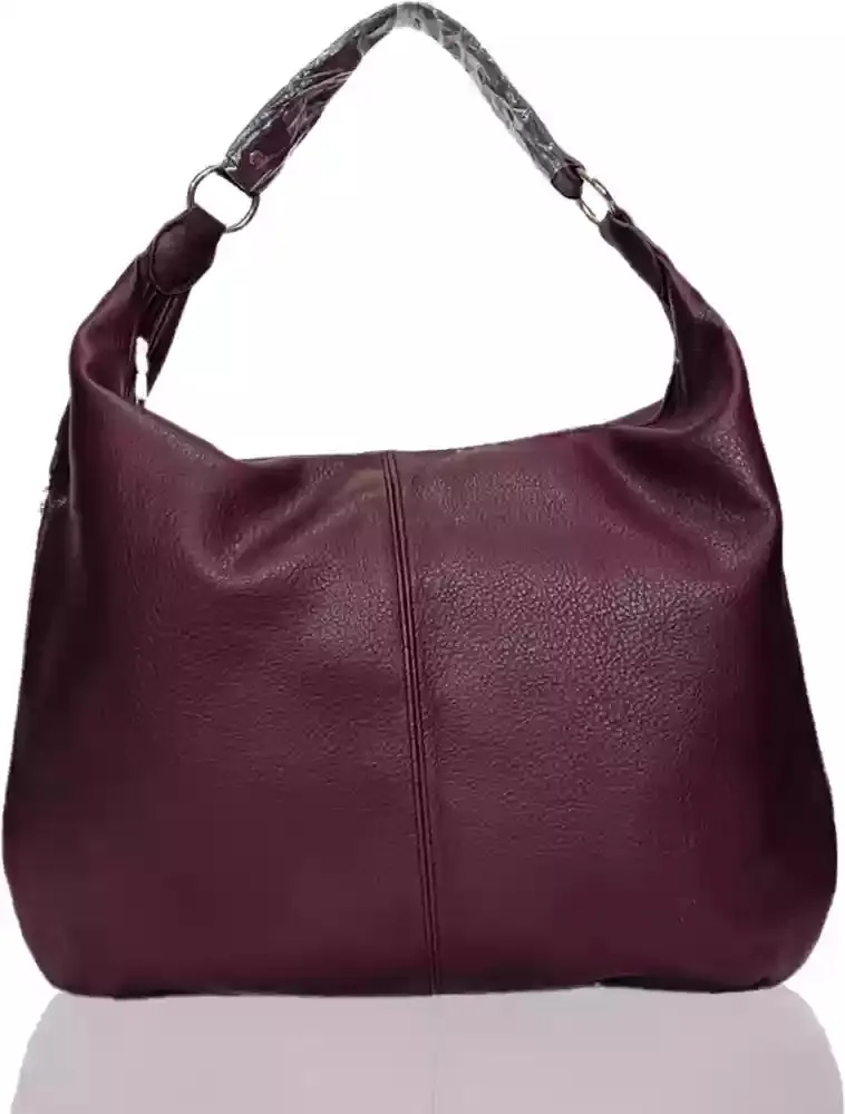 New Lamni Women Maroon Shoulder Bag, ultra soft, 2 side zip pockets, 1 main zippered compartment