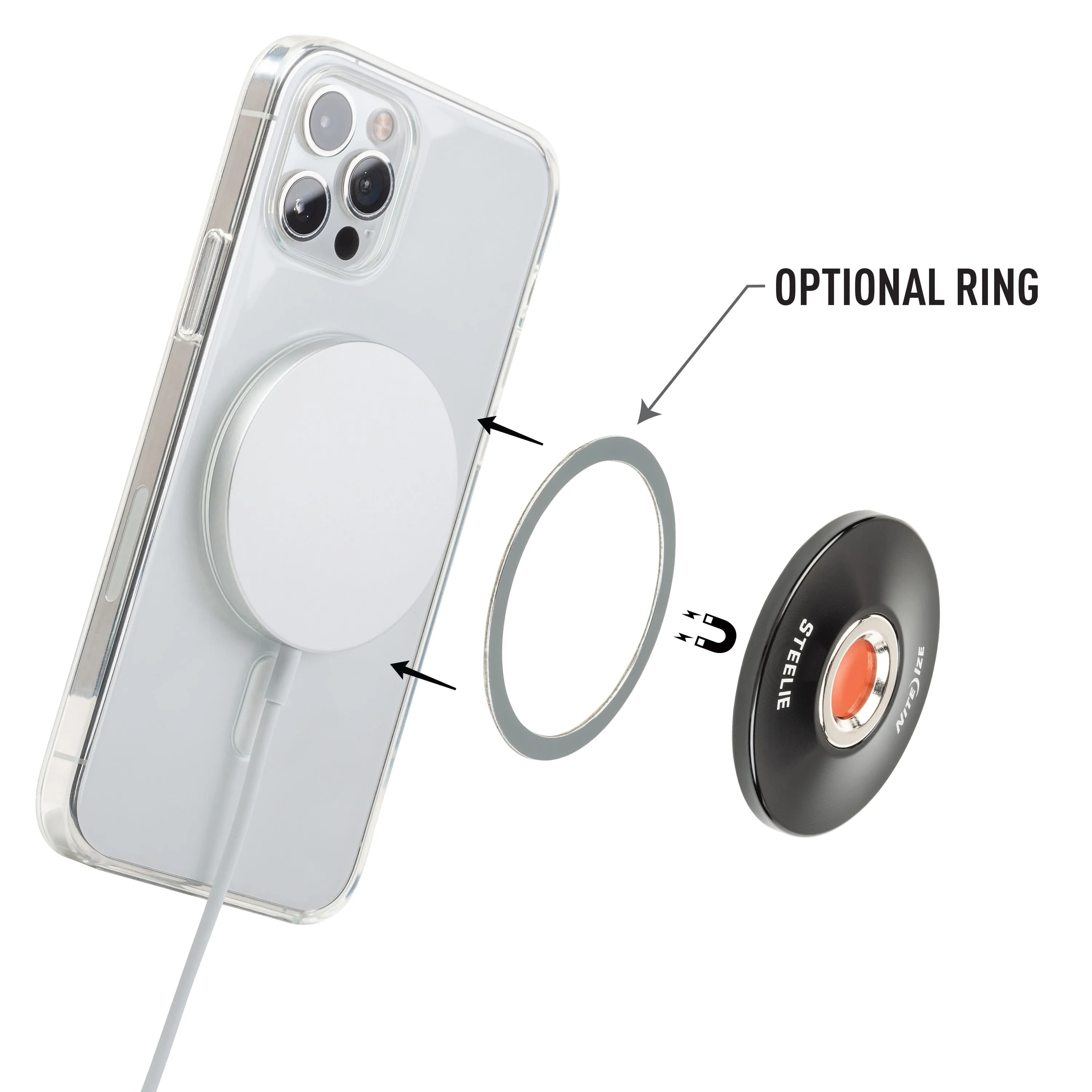 NiteIze - Steelie Orbiter Plus Vent Kit for Magsafe