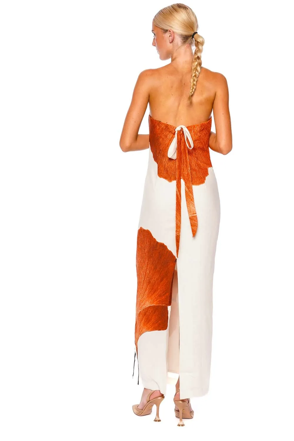Nosso Amor Strapless Midi Dress