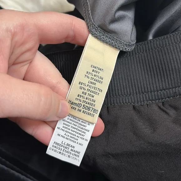 NWT L.L. Bean Black Vista Camp Skort Women’s Regular Classic Black UPF 50  S