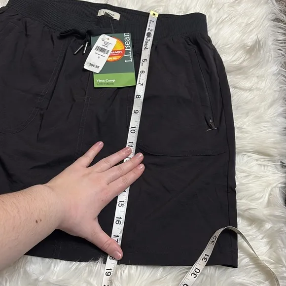 NWT L.L. Bean Black Vista Camp Skort Women’s Regular Classic Black UPF 50  S