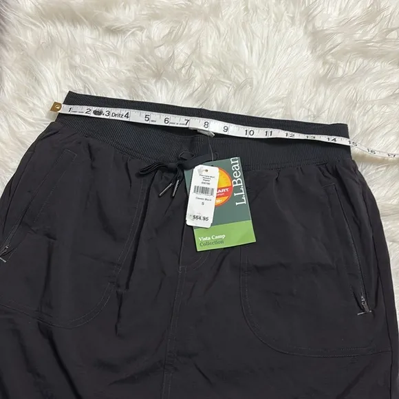 NWT L.L. Bean Black Vista Camp Skort Women’s Regular Classic Black UPF 50  S