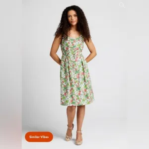 NWT ModCloth Seeking Out Sunshine Fit And FlareDress size 1X