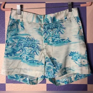 NWT Ser.o.ya Jesse Silk Shorts in Seroya Island Blue - Size 25