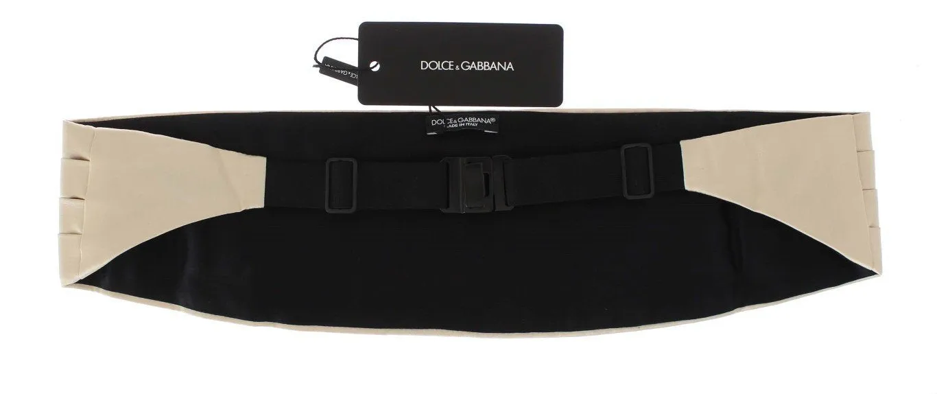 Off White Belt Silk Cummerbund